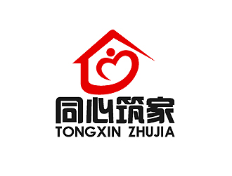 秦晓东的同心筑家logo设计