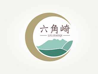 赵鹏 v的六角崎民宿酒店商标设计logo设计