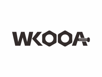 林思源的WKOOA五金店英文logologo设计