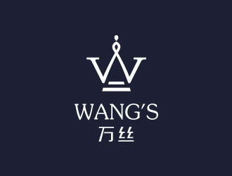 冯国辉的WANG'S 万丝婚纱礼服定制工作室logologo设计