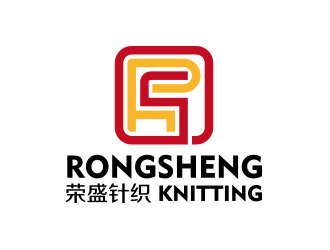何锦江的荣盛针织RONGSHENG KNITTING商标设计logo设计