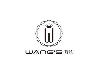 孙金泽的WANG'S 万丝婚纱礼服定制工作室logologo设计