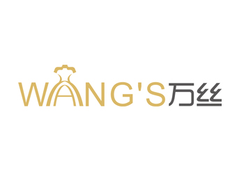 赵鹏的WANG'S 万丝婚纱礼服定制工作室logologo设计