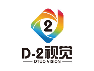 向正军的D-2视觉摄影工作室logo设计