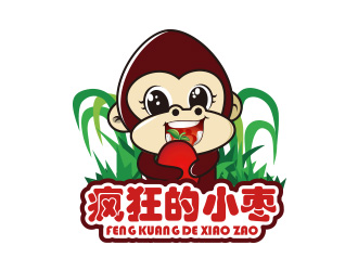 黄安悦的疯狂的小枣食品卡通设计logo设计