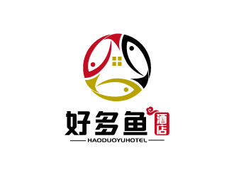 张俊的好多鱼酒店logo设计