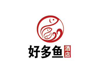 李贺的好多鱼酒店logo设计