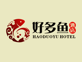 谭家强的好多鱼酒店logo设计