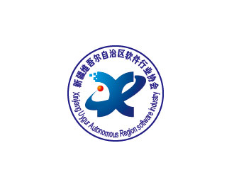 李贺的新疆维吾尔自治区软件行业协会logo设计