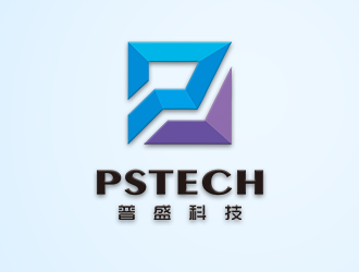 张寒的pstech/普盛科技公司logologo设计