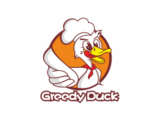 何嘉健的Greedy Duck Pte Ltd（馋嘴鸭有限公司）logo设计