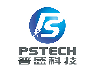 彭波的pstech/普盛科技公司logologo设计