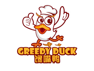 向正军的Greedy Duck Pte Ltd（馋嘴鸭有限公司）logo设计