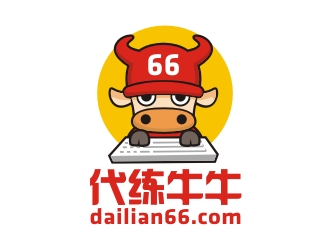 曾翼的代练牛牛卡通logo设计logo设计