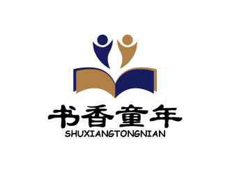 张俊的书香童年logo设计