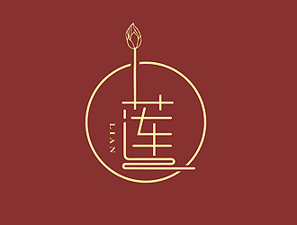 盛铭的“莲”花生态种植logo设计