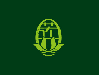 黄安悦的“莲”花生态种植logo设计