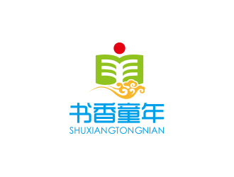 孙金泽的书香童年logo设计
