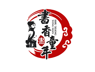 潘乐的书香童年logo设计