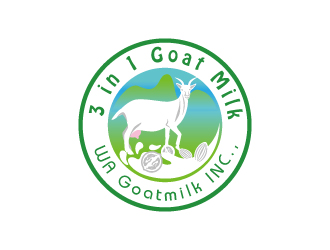 3in1山羊奶粉商标设计logo设计