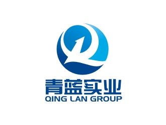 曾翼的青蓝实业 QING LAN GROUP标志设计logo设计