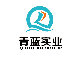 李杰的青蓝实业 QING LAN GROUP标志设计logo设计