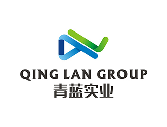 蔡少铃的青蓝实业 QING LAN GROUP标志设计logo设计