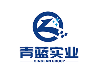 潘乐的青蓝实业 QING LAN GROUP标志设计logo设计