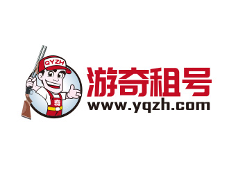 向正军的游奇租号游戏卡通吉祥物logo设计