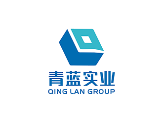 梁俊的青蓝实业 QING LAN GROUP标志设计logo设计