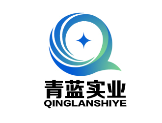 余亮亮的青蓝实业 QING LAN GROUP标志设计logo设计