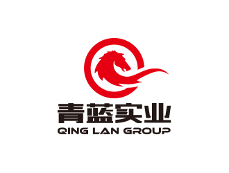 孙金泽的青蓝实业 QING LAN GROUP标志设计logo设计