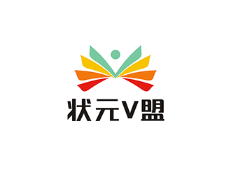 梁俊的状元V盟夏令营教育培训logo设计