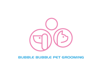 张俊的bubble bubble pet groominglogo设计