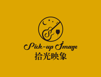孙金泽的线条简洁音乐餐厅标志logo设计