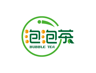 张俊的Bubble Tea泡泡茶商标设计logo设计