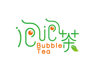 宋从尧的Bubble Tea泡泡茶商标设计logo设计