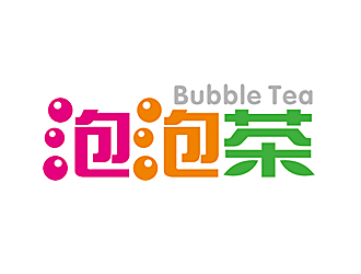 赵鹏的Bubble Tea泡泡茶商标设计logo设计