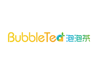 孙金泽的Bubble Tea泡泡茶商标设计logo设计