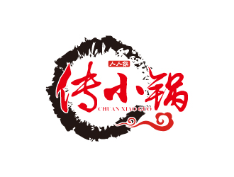 连杰的传小郭火锅人物logo设计