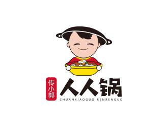 孙金泽的传小郭火锅人物logo设计