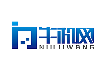 赵鹏的牛机网logo设计