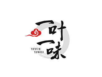 吴晓伟的一叶一味logo设计