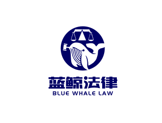 姜彦海的蓝鲸法律事务所卡通logo设计