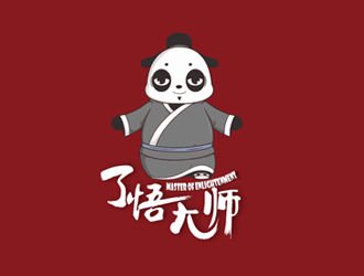 王仁宁的了悟大师卡通形象logo设计logo设计