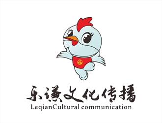唐国强的湖南乐谦文化传播公司吉祥物标志设计logo设计
