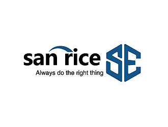 三米特机械  SE  san rice   always do the right thinglogo设计