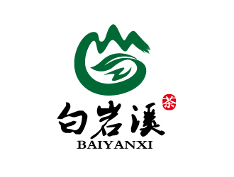 张俊的【白岩溪】茶页logo设计logo设计