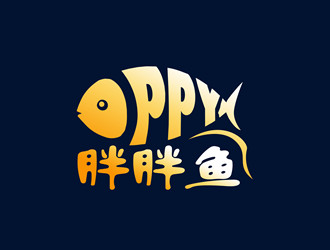 朱兵的胖胖鱼logo设计