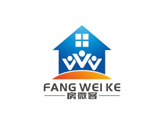 刘小勇的房微客房地产销售平台标志logo设计